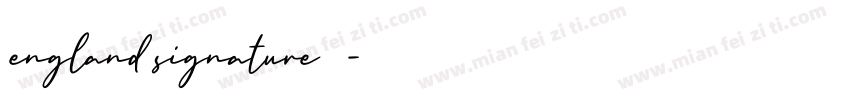 england signature字体字体转换